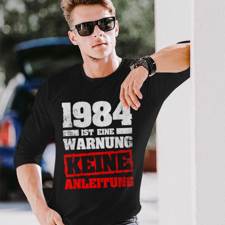 1984 Ist Eine Warnung Keine Inleitung Langarmshirts Geschenke für Ihn