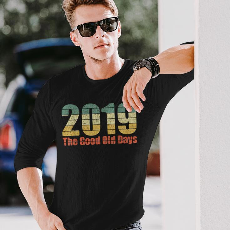 2019 The Good Old Days Nostalgia Vintage Long Sleeve T-Shirt Gifts for Him