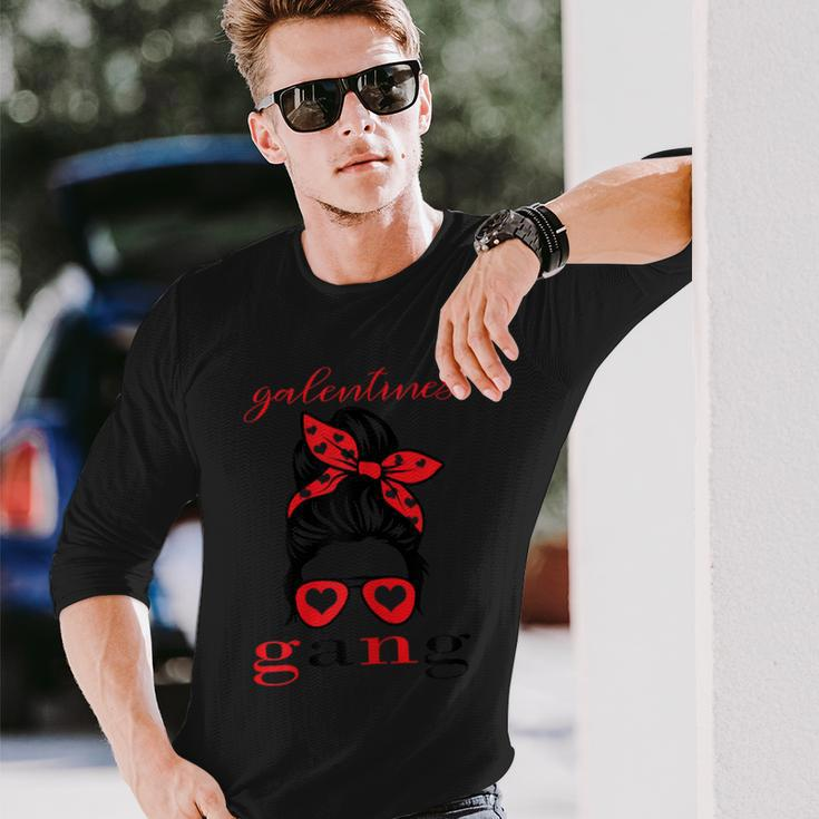 2023 Galentines GangValentine's Day Sunglasses Girl Long Sleeve T-Shirt Gifts for Him