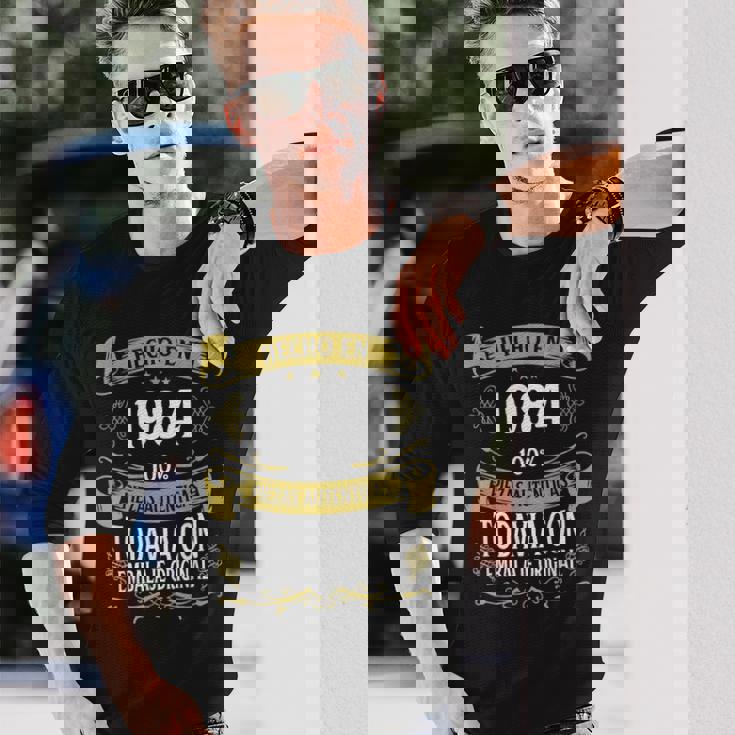 40 Años Cumpleaños Regalo Hombre Hecho En 1984 Hombre 1984 Camiseta de manga larga Regalos para él