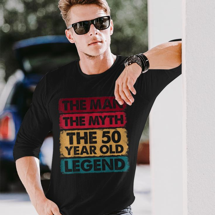 50Th Birthday 50 Year Old Legend Limited Edition Long Sleeve T-Shirt Gifts for Him