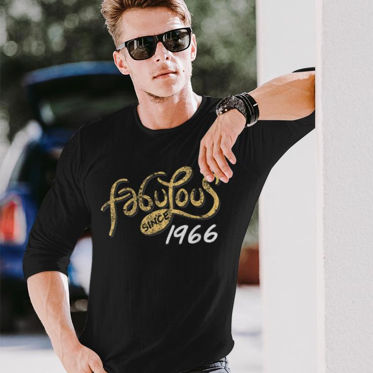 50Th Birthday Fabulous Since 1966 Fifty Long Sleeve T-Shirt Gifts for Him