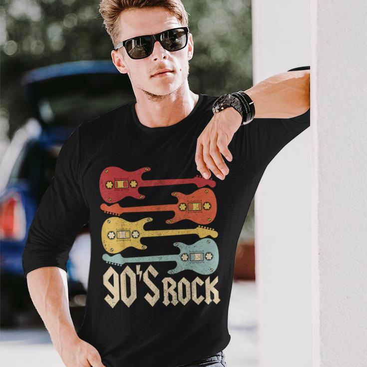 90S Rock Band Guitar Cassette Tape 1990S Vintage 90S Costume Long Sleeve T-Shirt Gifts for Him