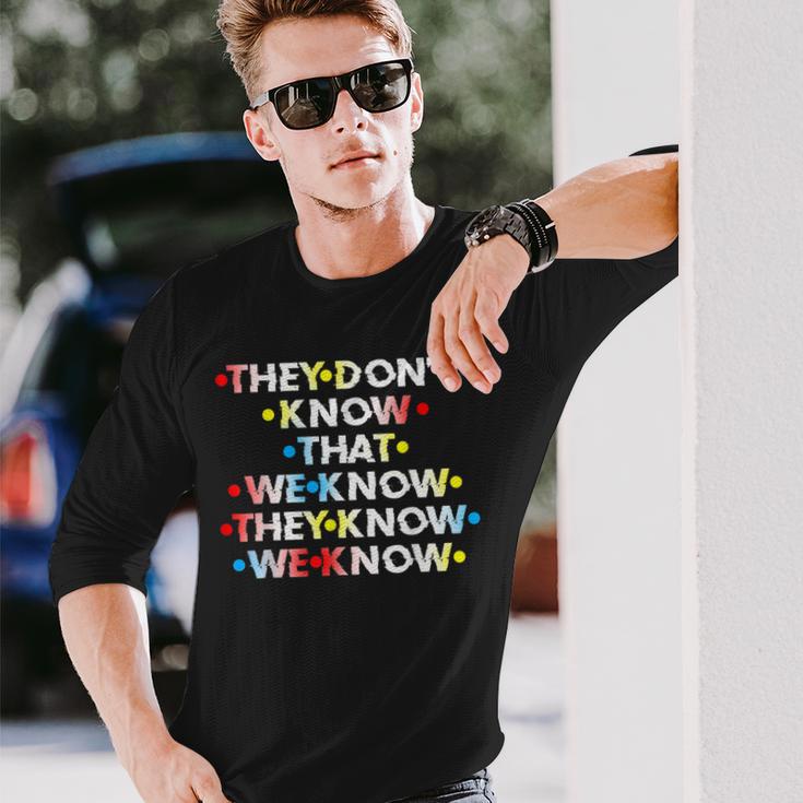 90'S Sitcom They Don't Know Friendship Long Sleeve T-Shirt Gifts for Him