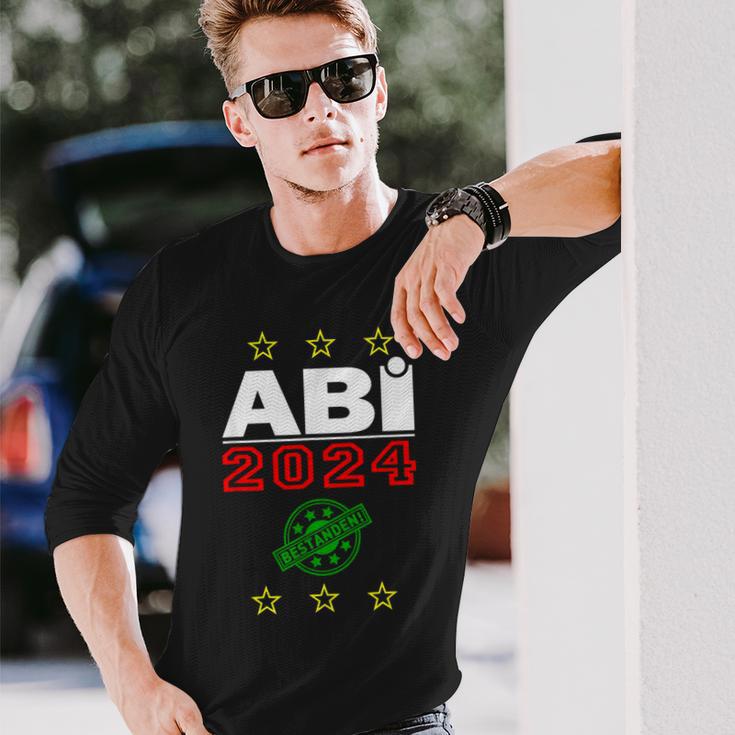 Abi Abitur Prüfung Abschluss Gymnasium 2024 Geschenk Idee Langarmshirts Geschenke für Ihn