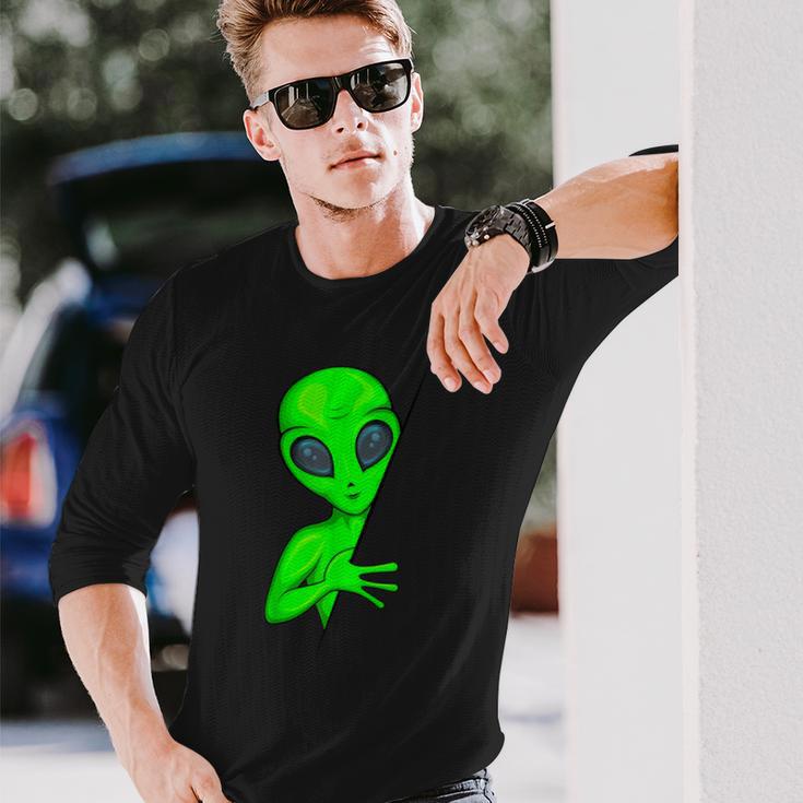 Alien Ufo Children's Langarmshirts Geschenke für Ihn