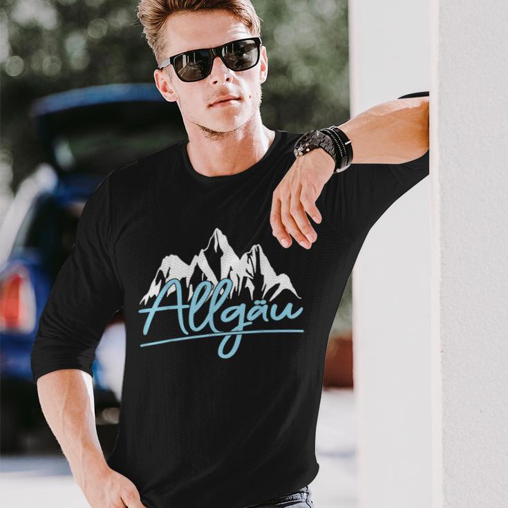 Allgäu Berge Wandern Klettern Langarmshirts Geschenke für Ihn