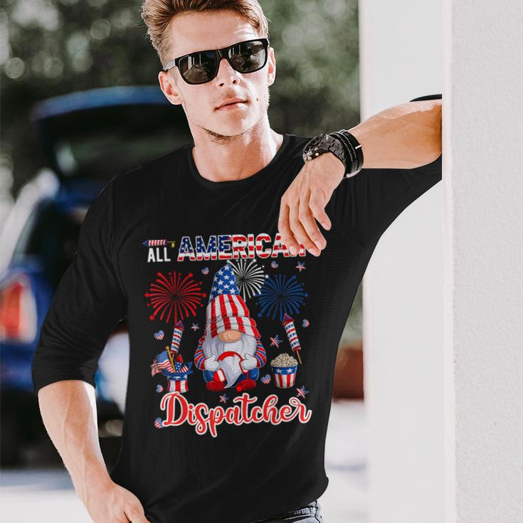 All American Costume Dispatcher 4Th Of July Job Team Long Sleeve T-Shirt Gifts for Him