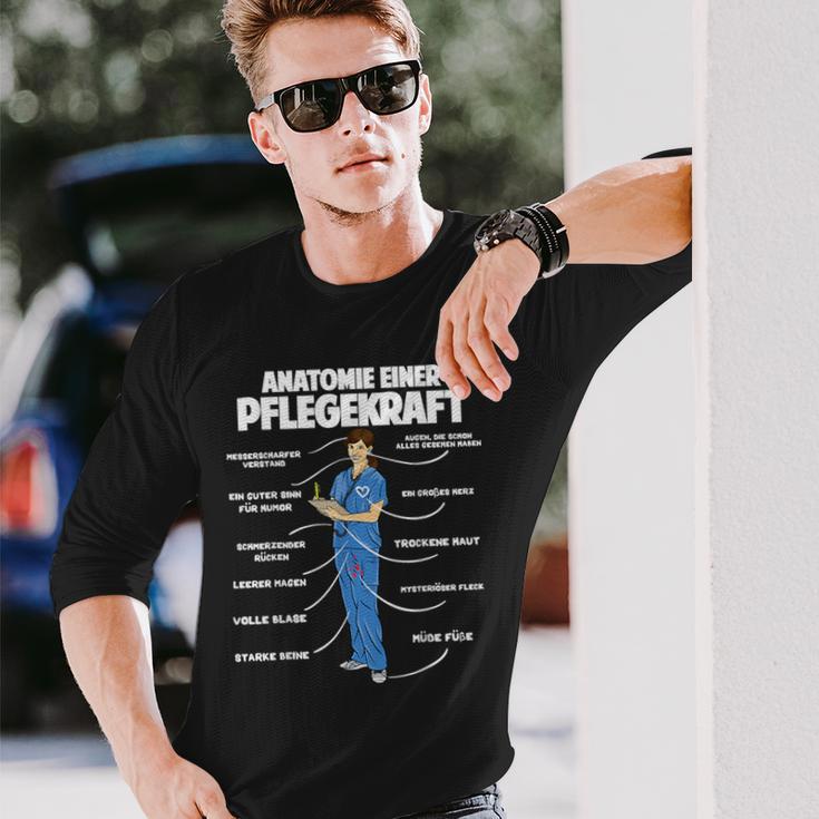 Anatomie Einer Pflegekraft Elderly Nursing Langarmshirts Geschenke für Ihn