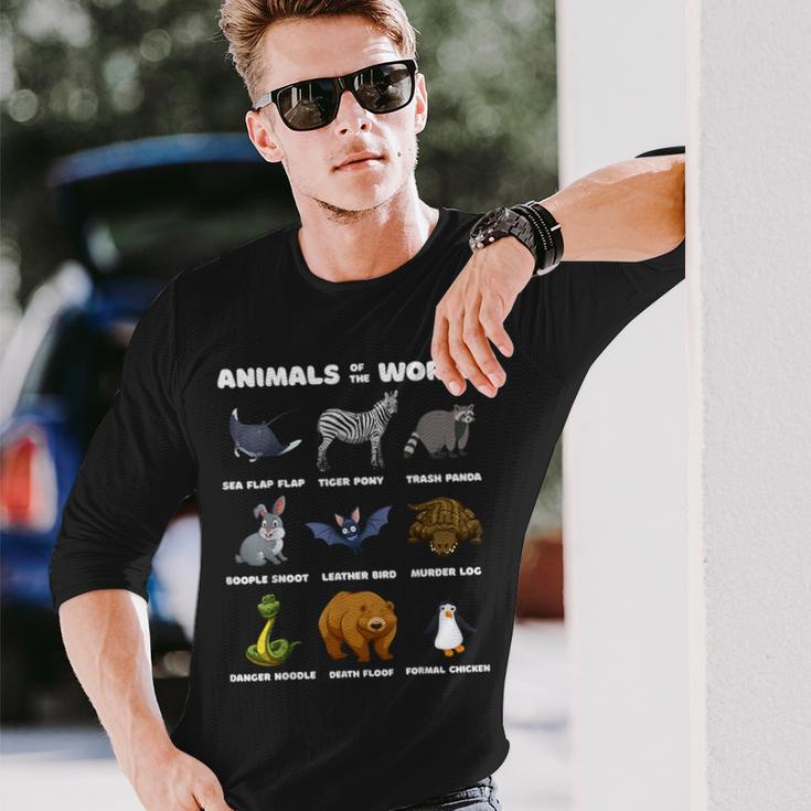 Animals Of The World Rare Animals Memes Long Sleeve T-Shirt Gifts for Him