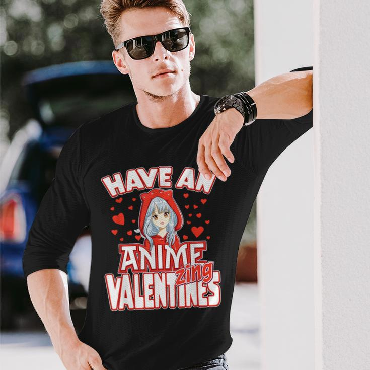 Anime Lover Valentines Day Anime Fans Ns Girls Boys Long Sleeve T-Shirt Gifts for Him