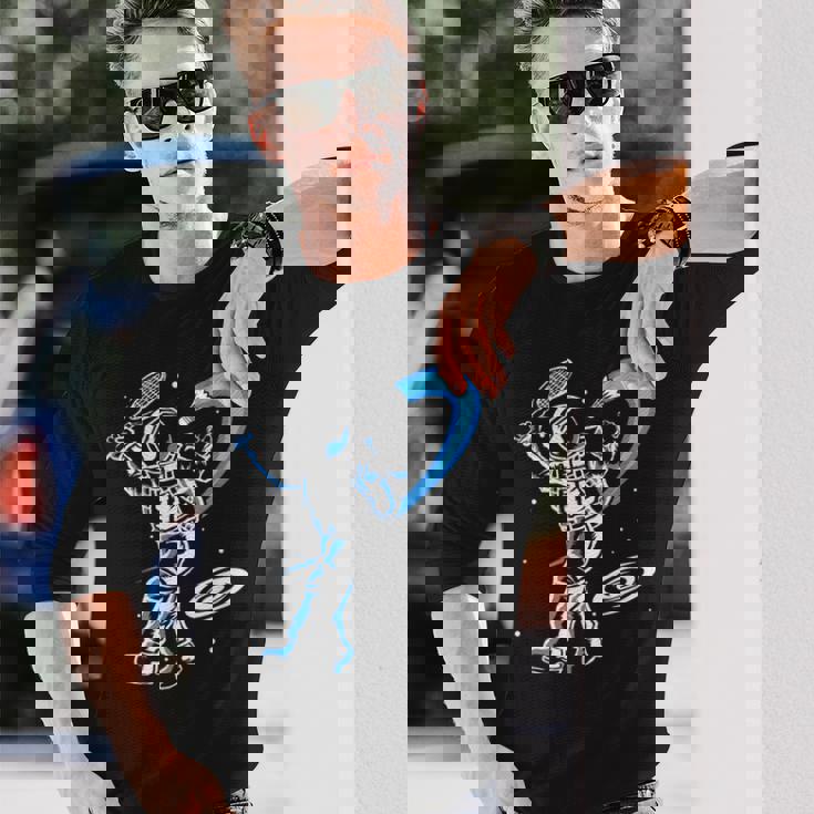 Astronaute Badminton Raquette Joueur De Volant De Badminton T