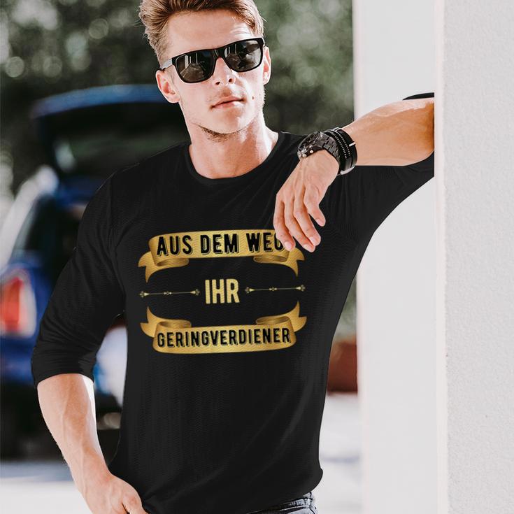 Aus Dem Weg Geringverdiener Langarmshirts Geschenke für Ihn