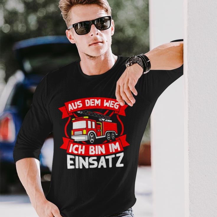 Aus Dem Weg Ich Bin Im Einsatz German Langu Langarmshirts Geschenke für Ihn