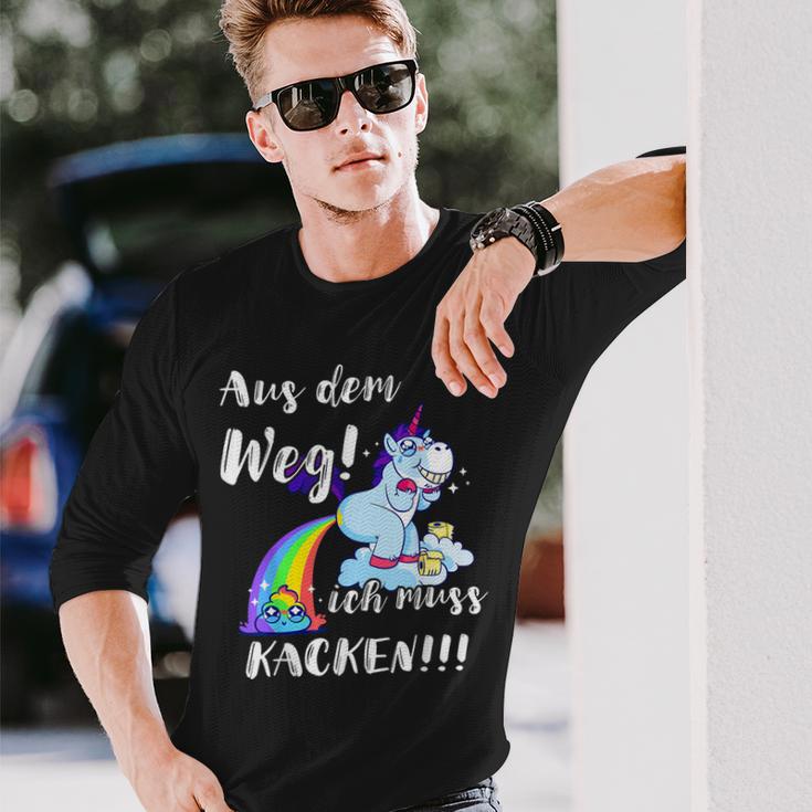 Aus Dem Weg Ich Muss Kacken With Kacken Langarmshirts Geschenke für Ihn