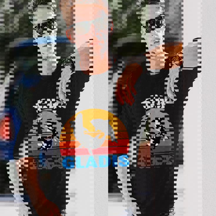 Barco Divertido Team Gladis Orca Whale Camiseta de manga larga Regalos para él