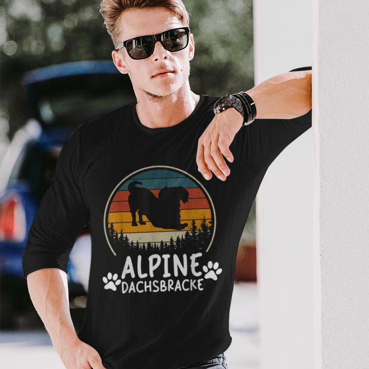 Basset Alpindackel Papa Wieneratertag Langarmshirts Geschenke für Ihn