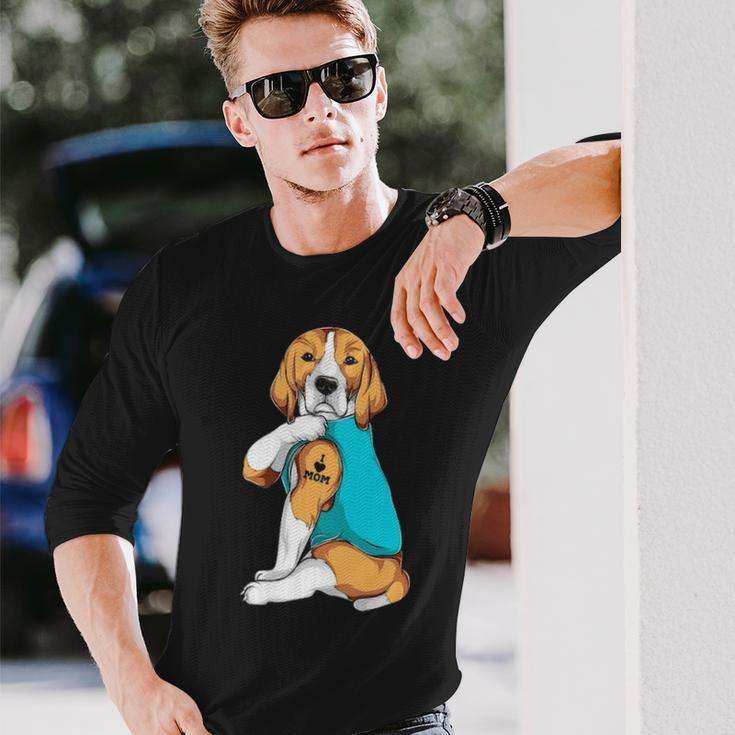 Beagle I Love Mom Apparel Dog Mom Womens Long Sleeve T-Shirt Gifts for Him