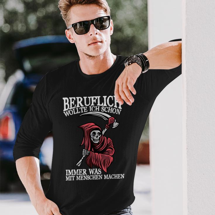 Beruflich Was Mit Menschen Machen Slogan Langarmshirts Geschenke für Ihn