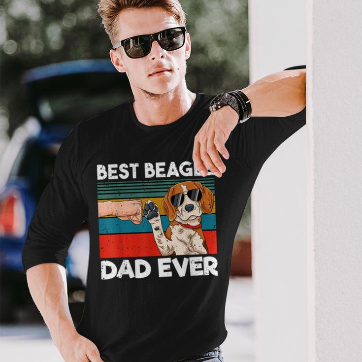 Best Beagle Dad Ever Best Beagle Dogs Dadintage Langarmshirts Geschenke für Ihn