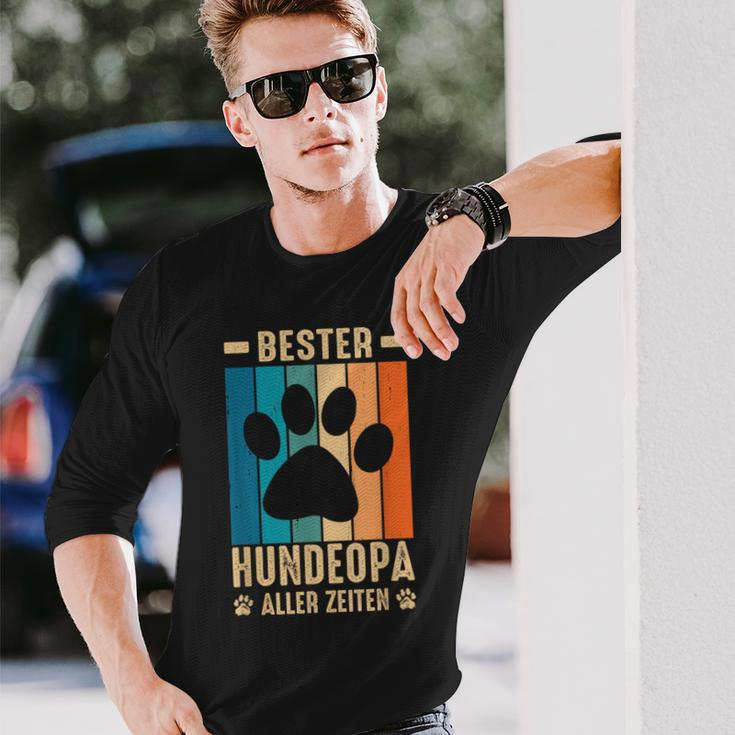 Best Dog Grandpa Of All Times Langarmshirts Geschenke für Ihn