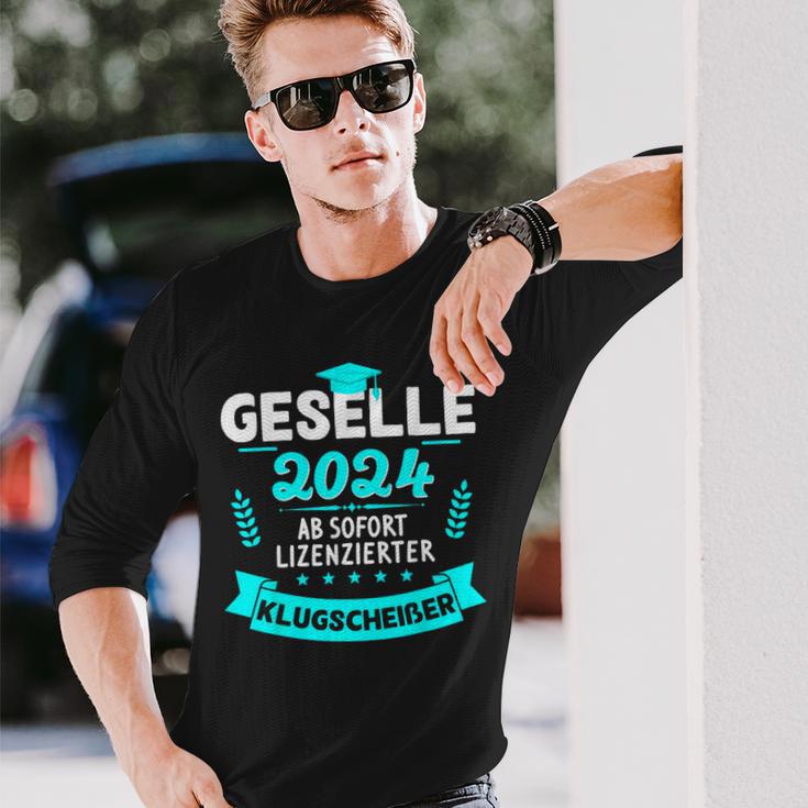 Bestandene Gesellenprüfung Gesellenbrief Azubi Geselle 2024 Langarmshirts Geschenke für Ihn