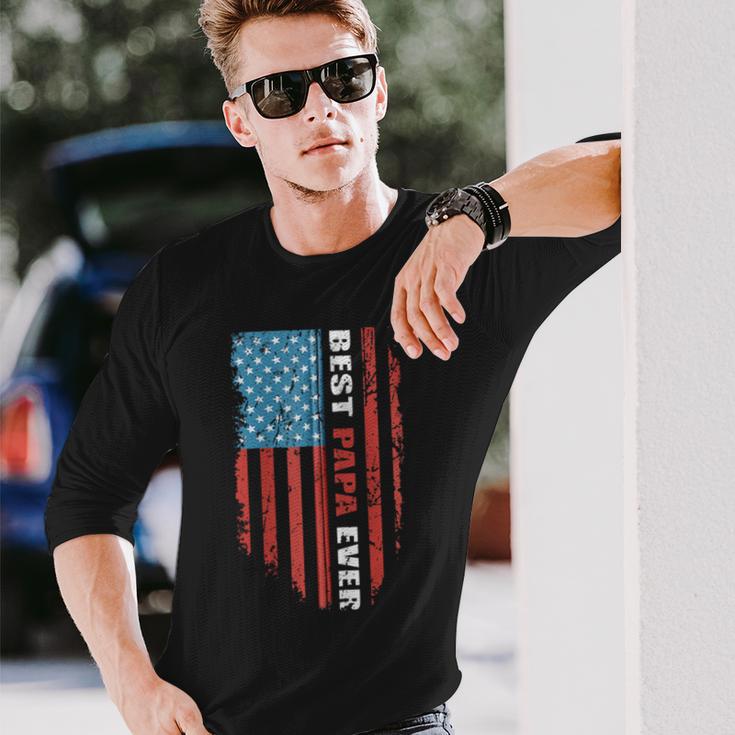 Beste Papa Jemals Süßeste Amerikanische Flagge Kapuzenjacke Langarmshirts Geschenke für Ihn