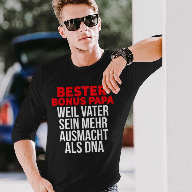 Bester Bonus Papa Weilater Sein Mehr Ausmacht Als Dna Langarmshirts Geschenke für Ihn