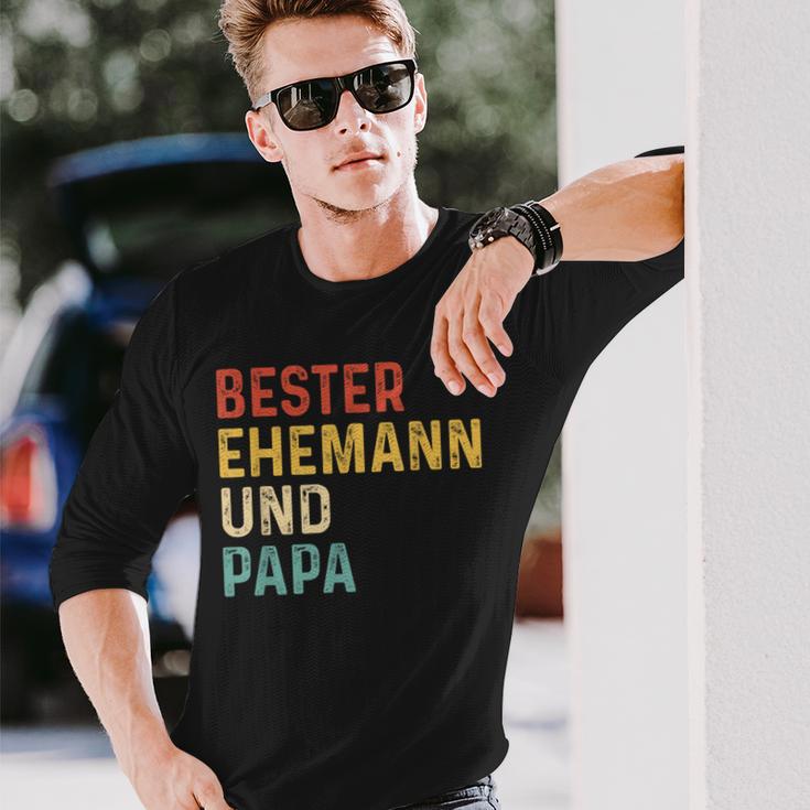 Bester Ehemann Und Papa Der Welt Langarmshirts Geschenke für Ihn