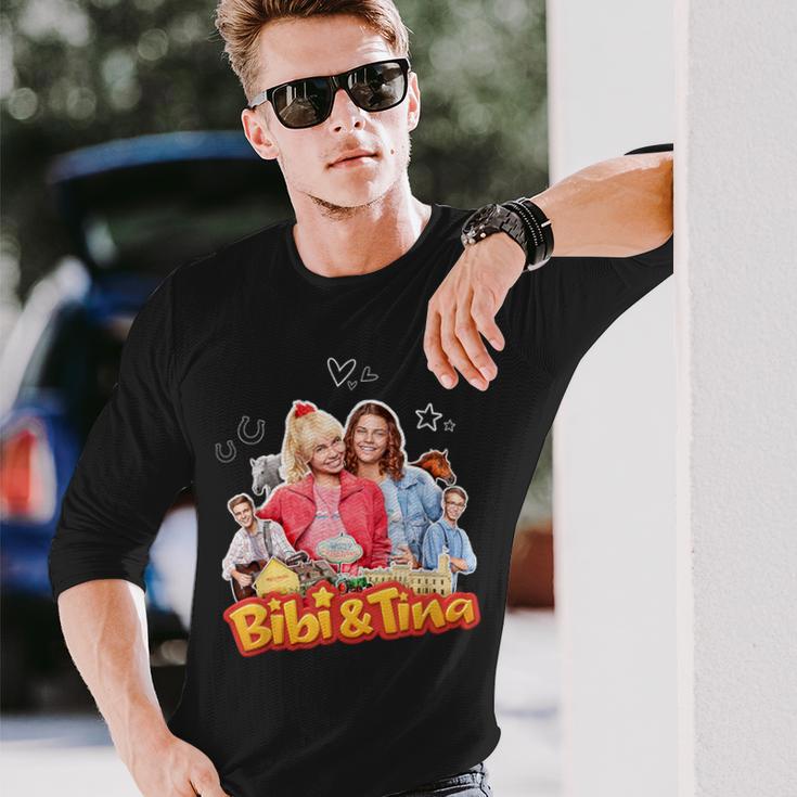 Bibi & Tina Collage Langarmshirts Geschenke für Ihn