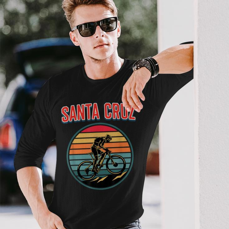 Bicycle Retro Vintage Santa Cruz Summer Cycling Langarmshirts Geschenke für Ihn