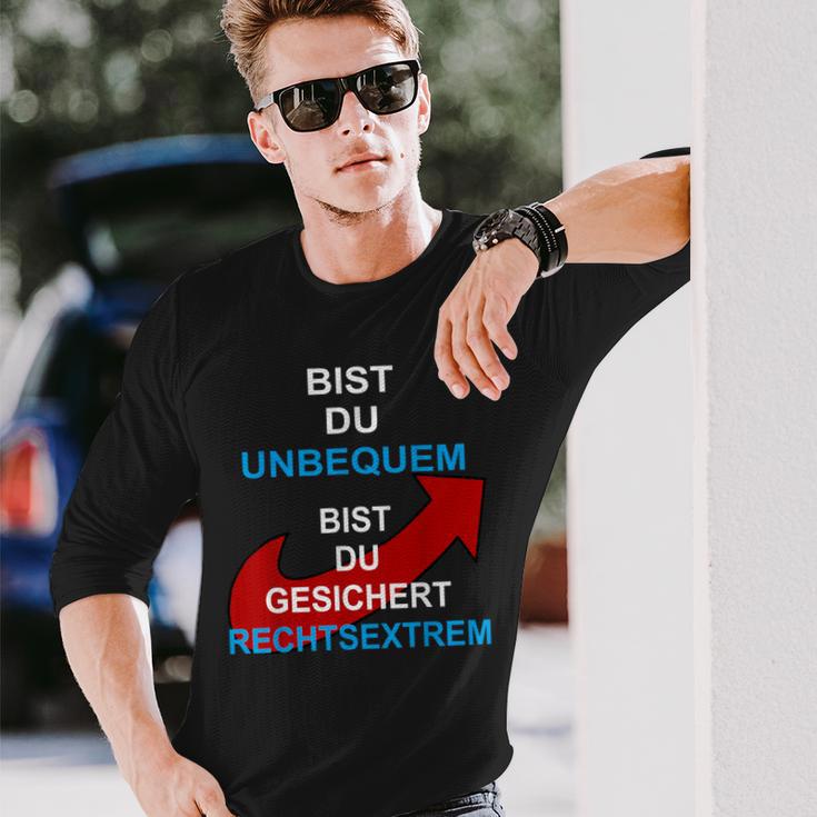 Bist Du Unbequem Bist Du Gesicher Langarmshirts Geschenke für Ihn