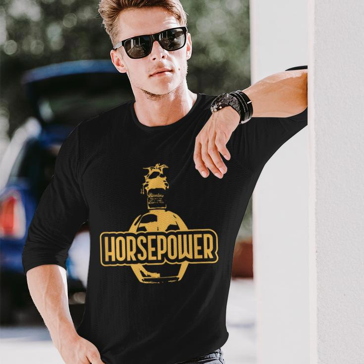 Blanton's Bourbon Horsepower Long Sleeve T-Shirt Gifts for Him