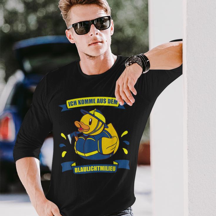 Blaulichtmilieu Thw Einatz Technical Helfswerk Langarmshirts Geschenke für Ihn