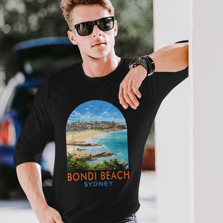 Bondi Beach Reise Reise Sommerurlaub Bondi Beach Sydney Langarmshirts Geschenke für Ihn