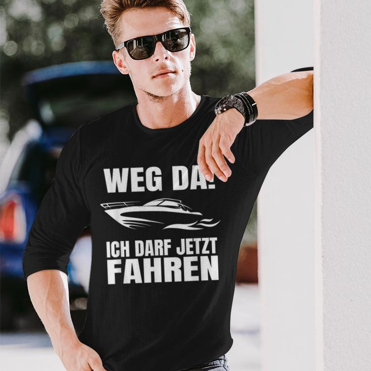 Bootsführerschein Bestanden Weg Da Captain Langarmshirts Geschenke für Ihn