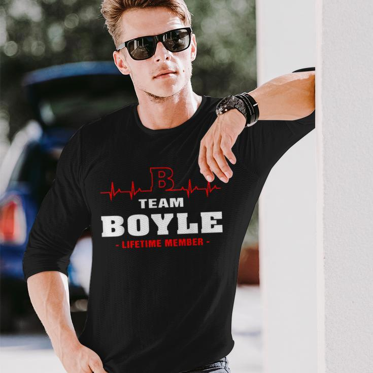 Boyle Surname Family Name Team Boyle Lifetime Member Long Sleeve T-Shirt Gifts for Him