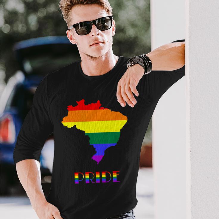 Brazil Pride Lgbt Pride Gay Pride Month Lesbian Lgbtq Long Sleeve T-Shirt Gifts for Him