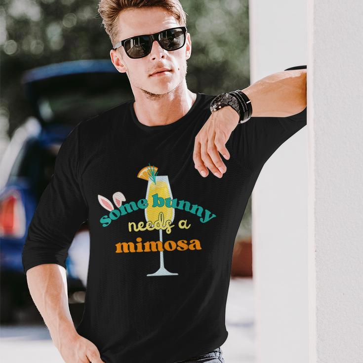 Some Bunny Needs A Mimosa Easter Brunch Women Long Sleeve T-Shirt Gifts for Him