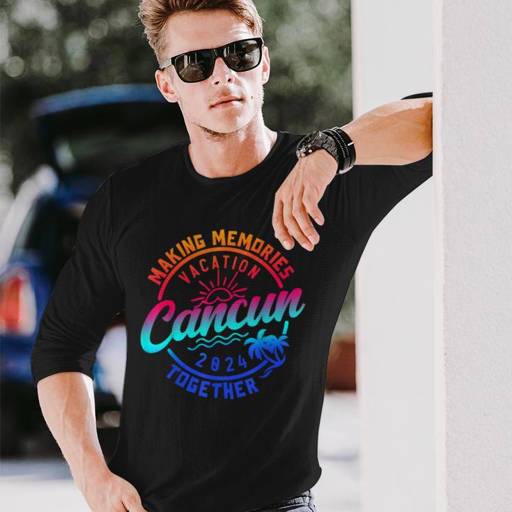 Cancun Family Vacation 2024 Making Memories Family Summer Long Sleeve T-Shirt Gifts for Him