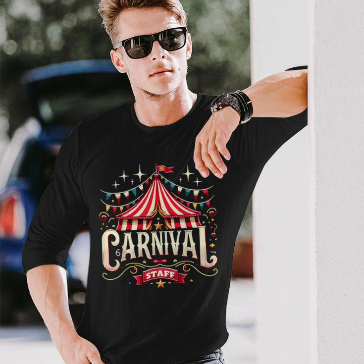 Carnival Staff Circus Matching Long Sleeve T-Shirt Gifts for Him
