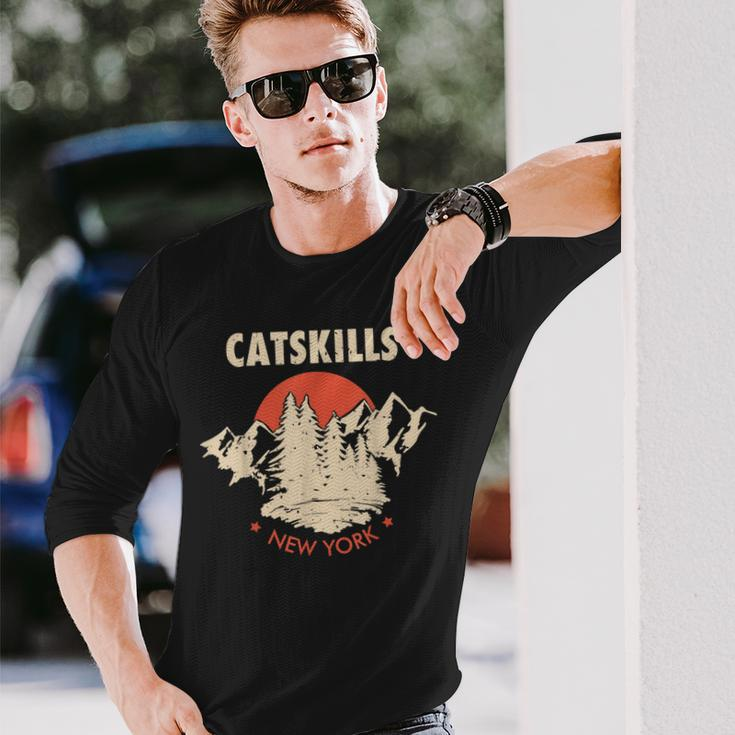 Catskills New York Ny Hiking MountainsLong Sleeve T-Shirt Gifts for Him