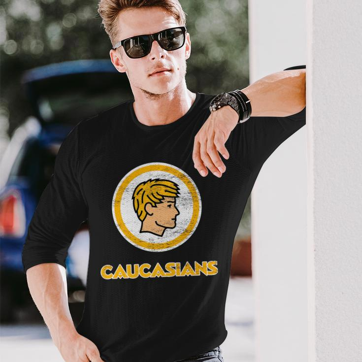 Caucasians Caucasian Pride Long Sleeve T-Shirt Gifts for Him