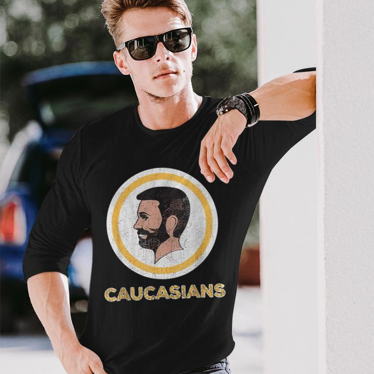 Caucasians Vintage Caucasians Pride Long Sleeve T-Shirt Gifts for Him