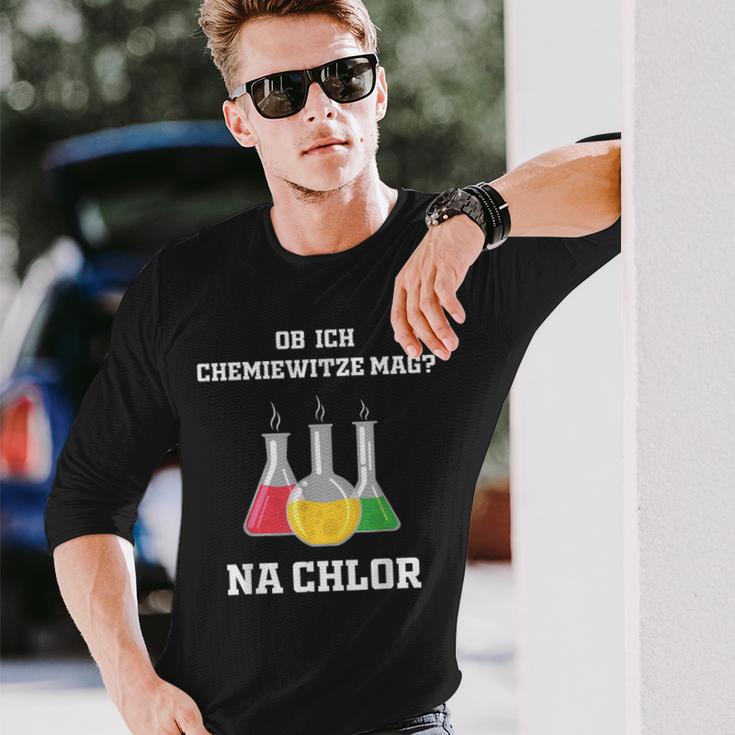 Chemiker Chemie Na Chlorine Ob Ich Chemie-Joze Lik Langarmshirts Geschenke für Ihn