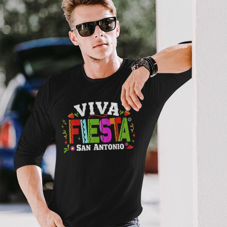 Cinco De Mayo Viva Fiesta San Antonio Long Sleeve T-Shirt Gifts for Him