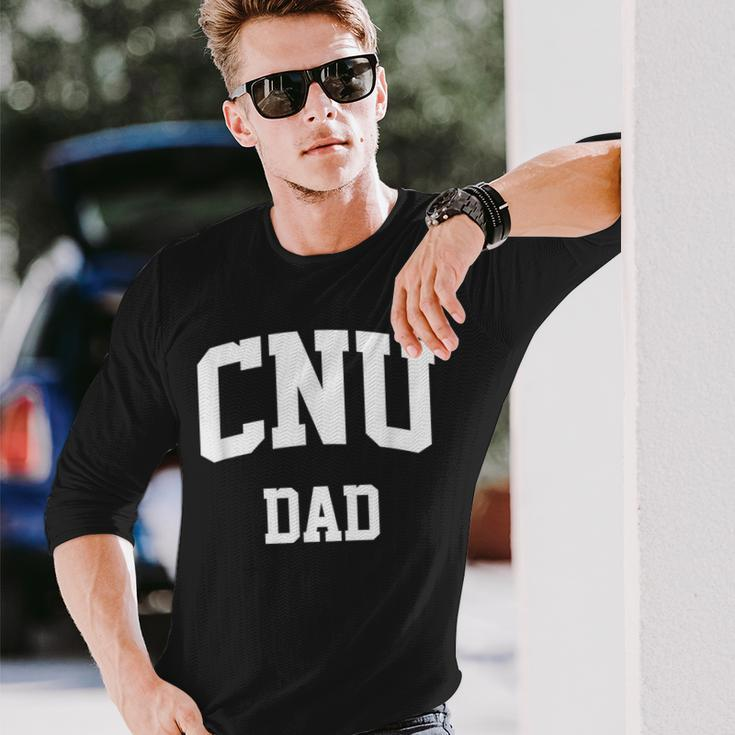 Cnu Dad Athletic Arch College University Alumni Long Sleeve T-Shirt Gifts for Him