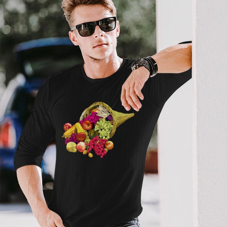 Cornucopia For Thanksgiving Long Sleeve T-Shirt Gifts for Him
