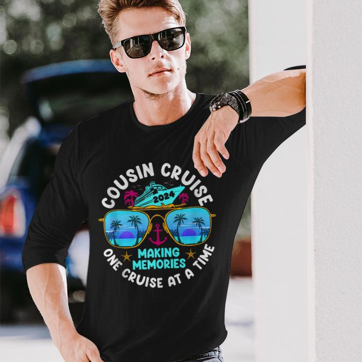 Cousin Cruise 2024 Making Memories One Cruise At A Time Long Sleeve T-Shirt Gifts for Him