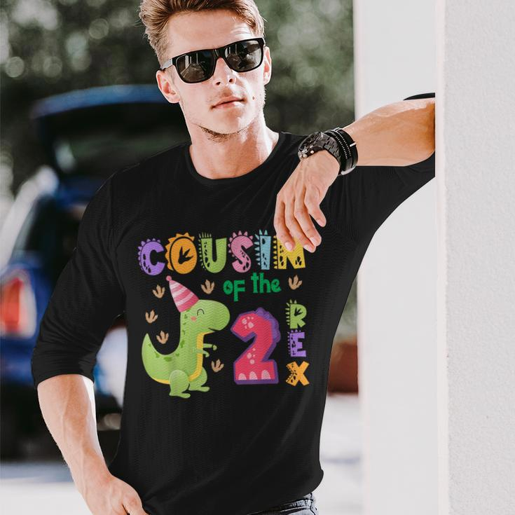 Cousin Of The Two Rex Birthday Dinosaur Family Matching Long Sleeve T-Shirt Gifts for Him
